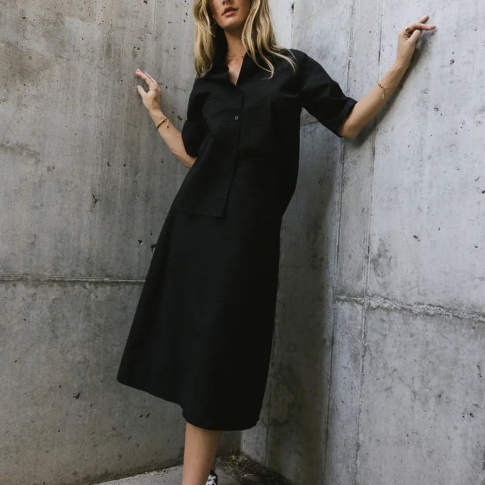 Bohme MALLORY TEXTURED BUTTON UP SET